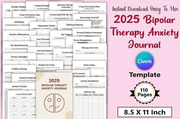2025 Bipolar Therapy Anxiety Journal: A Comprehensive Tool for Mental Wellness
