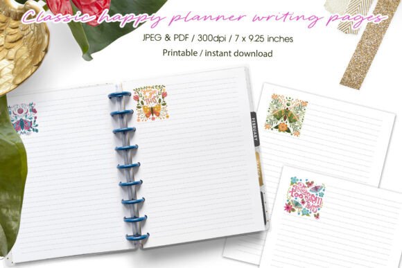 Butterfly Art Classic Happy Planner Page: A Timeless Design for Organized Creativity