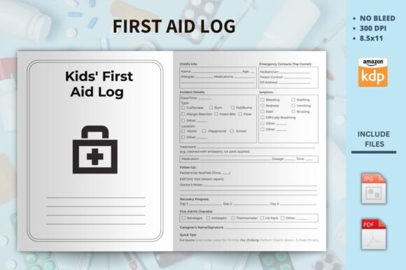 Daily First Aid Log KDP Interior: Your Complete Guide to Professional, Print-Ready Documentation