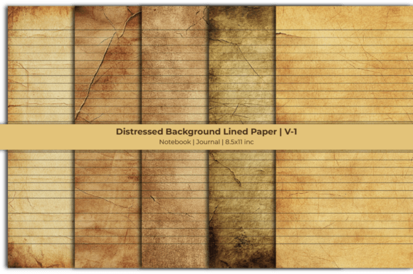 Distressed Background Lined Paper