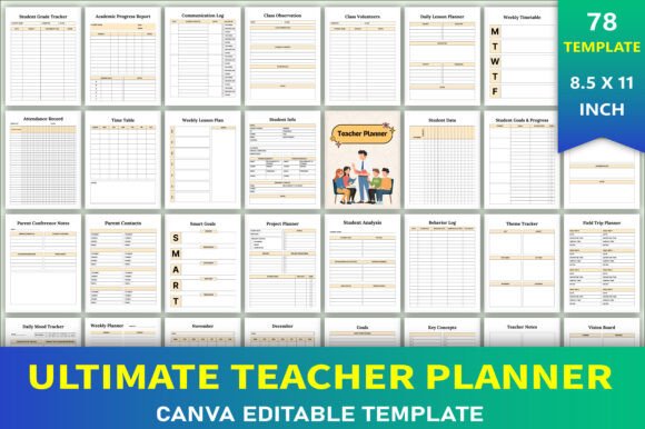 Editable Ultimate Teacher Planner: A Comprehensive Tool for Educators