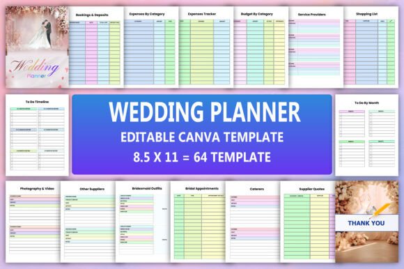 Editable Wedding Planner
