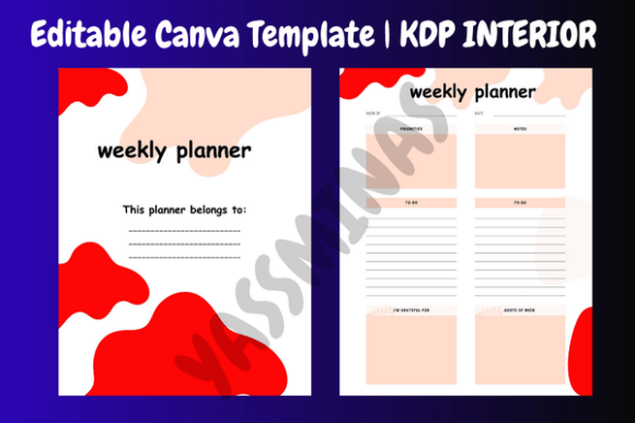 Elevate Your Productivity with the Digital Weekly Planner Canva Template