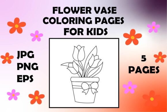 Flower Vase Coloring Pages for Kids: A Creative and Educational Resource