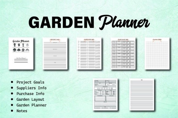 Master Your Garden with the Garden Plant Planner, Garden Journal KDP