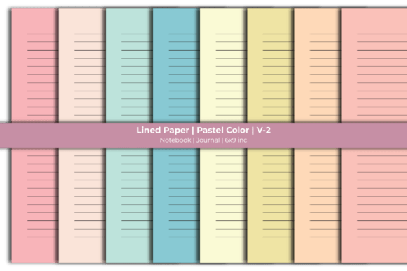 Pastel Color Lined Paper Journal