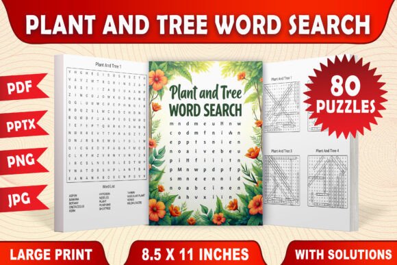 Plant and Tree Word Search for KDP – A Nature-Inspired Puzzle Adventure