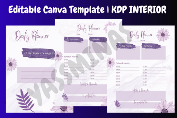 Stunning Daily Planner Canva Template: Your All-in-One Productivity Tool for KDP, Etsy & Beyond