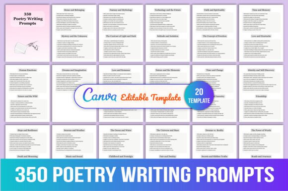 Unlock Your Creativity with 350 Poetry Writing Prompts
