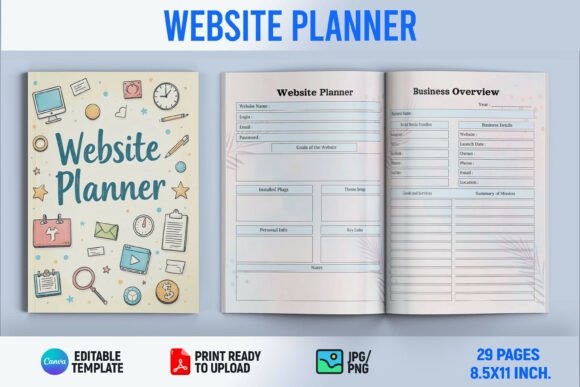 Website Planner Canva Template